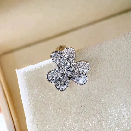 [Am jewelry]CLOVER COMOS DIAMOND EARRINGS SILVER