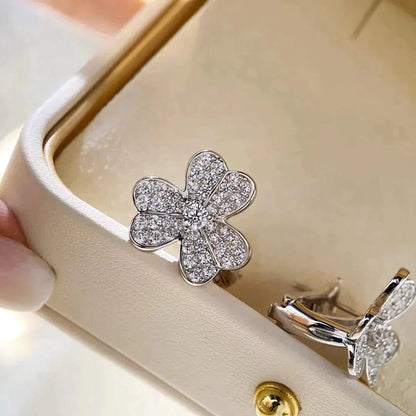 [Am jewelry]CLOVER COMOS DIAMOND EARRINGS SILVER