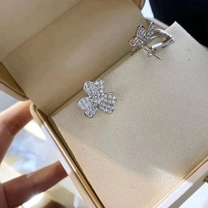 [Am jewelry]CLOVER COMOS DIAMOND EARRINGS SILVER