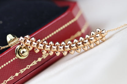 [Am jewelry]CLASH PINK GOLD NECKLACE