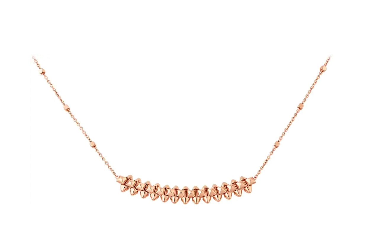 [Am jewelry]CLASH PINK GOLD NECKLACE