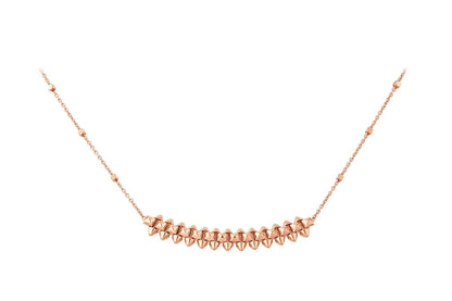 [Am jewelry]CLASH PINK GOLD NECKLACE