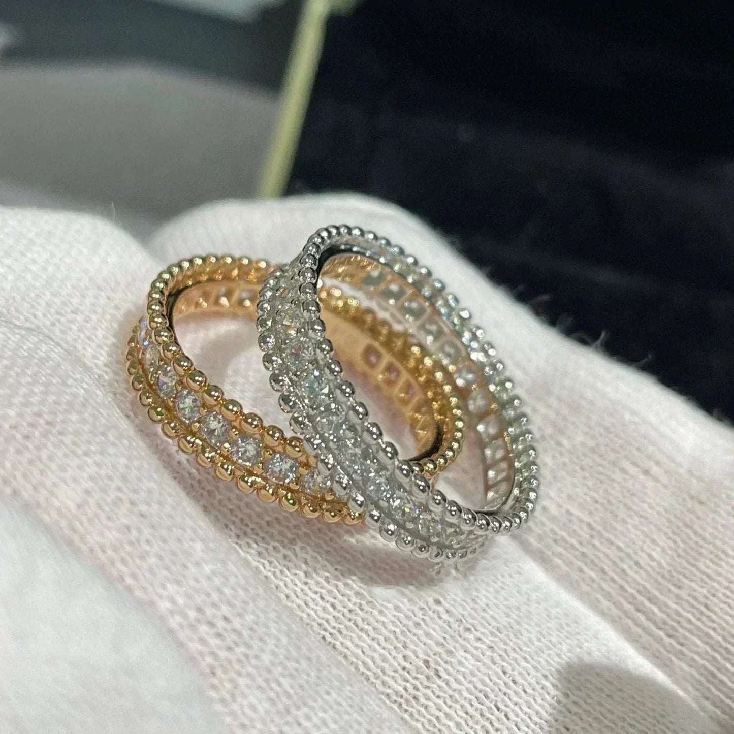 [Am jewelry]PERLEE DIAMOND ROSE GOLD RING