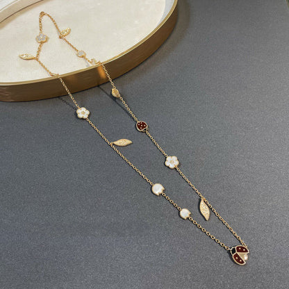[Am jewelry]LUCKY SPRING 15 MOTIFS GOLD NECKLACE