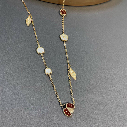[Am jewelry]LUCKY SPRING 15 MOTIFS GOLD NECKLACE