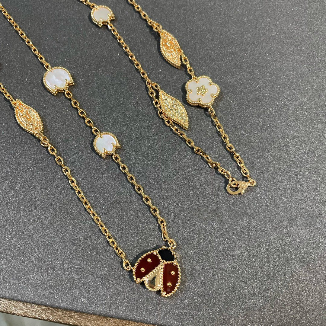 [Am jewelry]LUCKY SPRING 15 MOTIFS GOLD NECKLACE