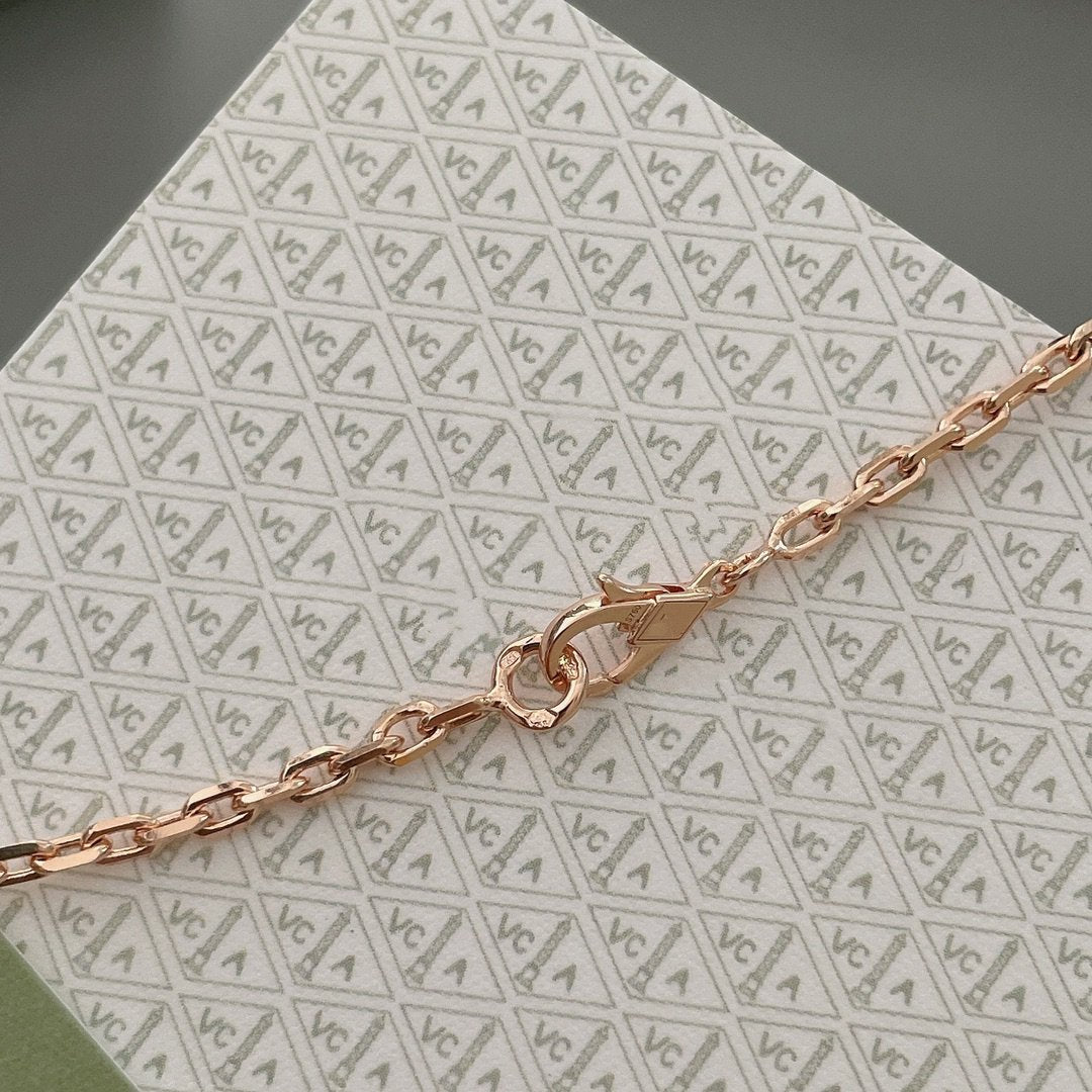 [Am jewelry]LUCKY SPRING 15 MOTIFS ROSE GOLD NECKLACE