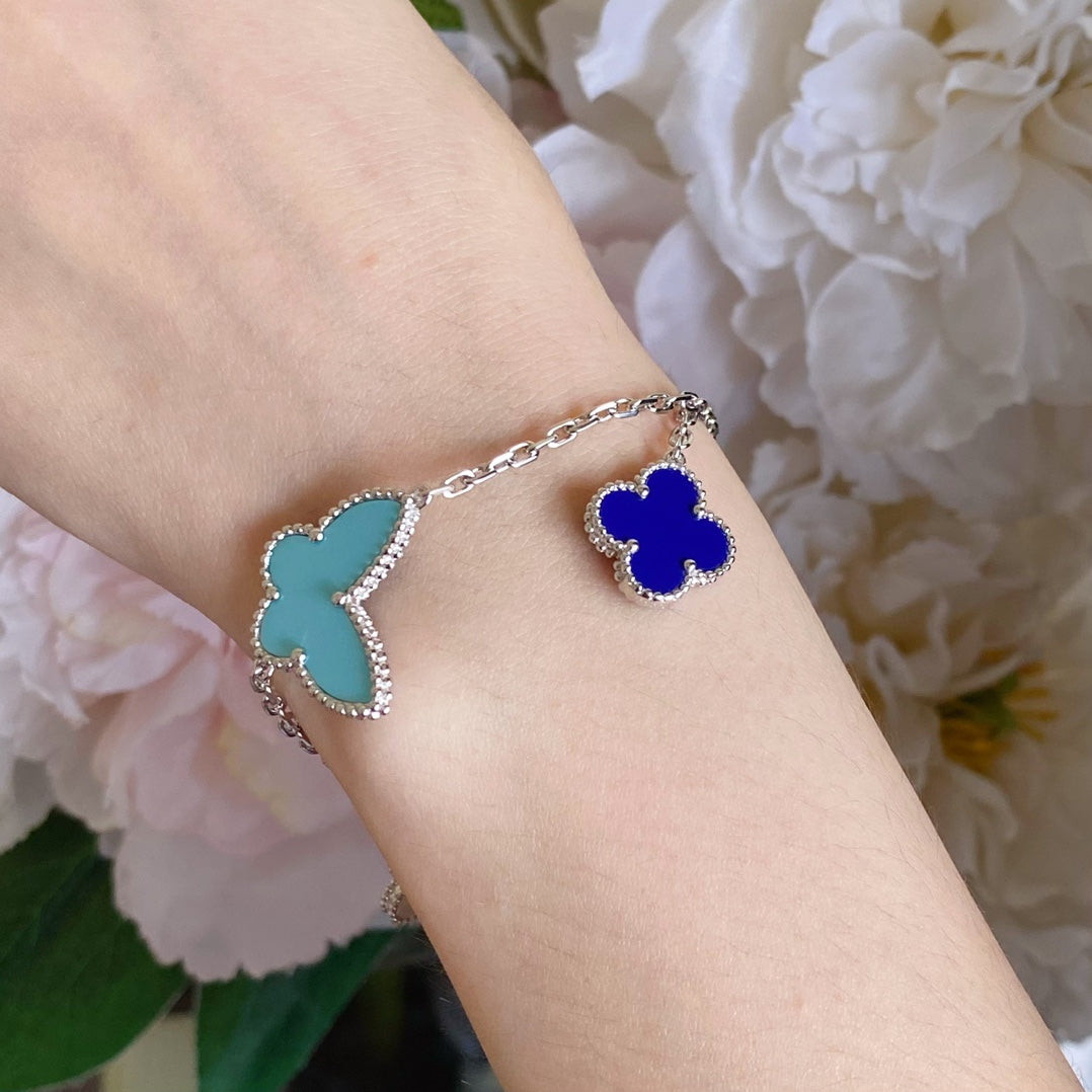 [Am jewelry]LUCKY SPRING SILVER BRACELET 4 MOTIF