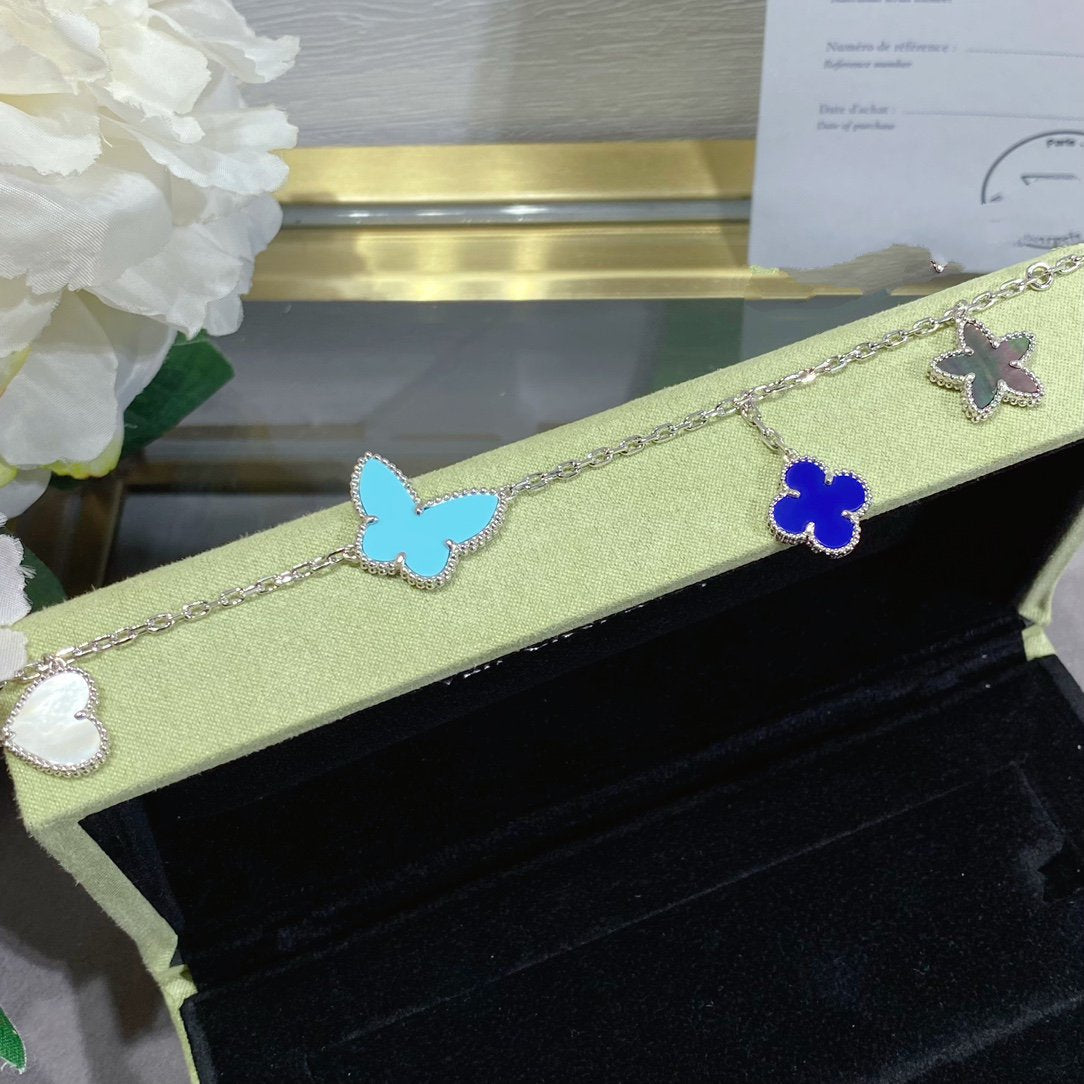 [Am jewelry]LUCKY SPRING SILVER BRACELET 4 MOTIF