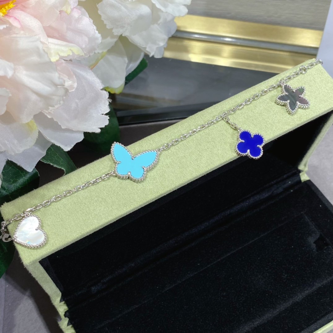 [Am jewelry]LUCKY SPRING SILVER BRACELET 4 MOTIF