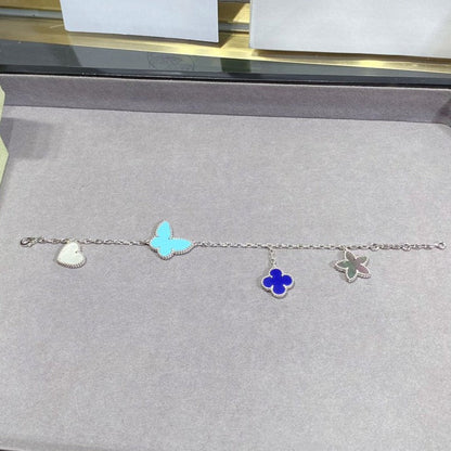 [Am jewelry]LUCKY SPRING SILVER BRACELET 4 MOTIF