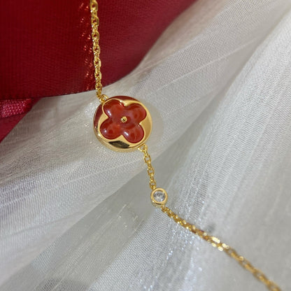 [Am jewelry]SUN PEDANT CARNELIAN BRACELET