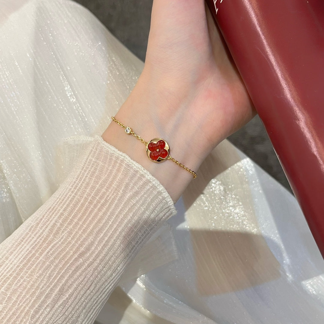 [Am jewelry]SUN PEDANT CARNELIAN BRACELET