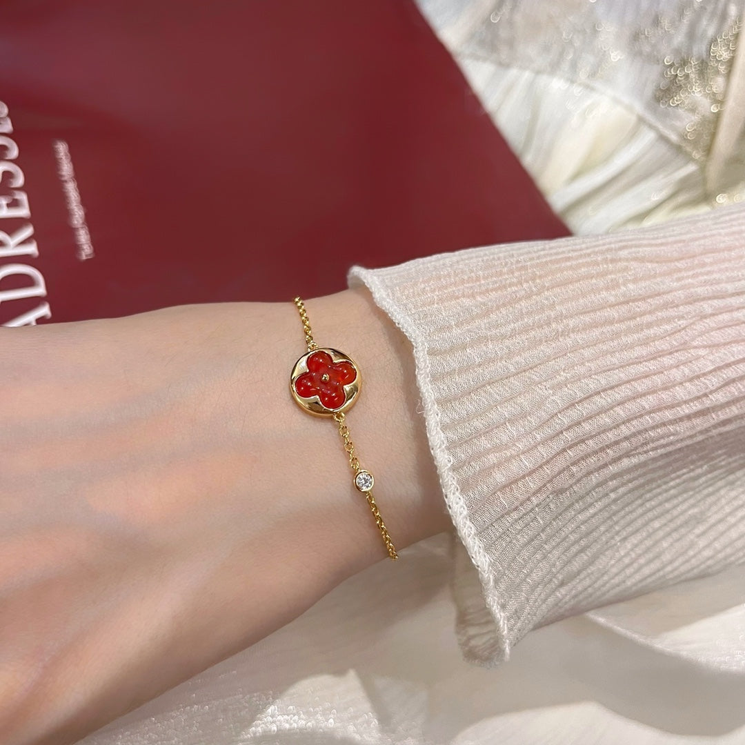 [Am jewelry]SUN PEDANT CARNELIAN BRACELET