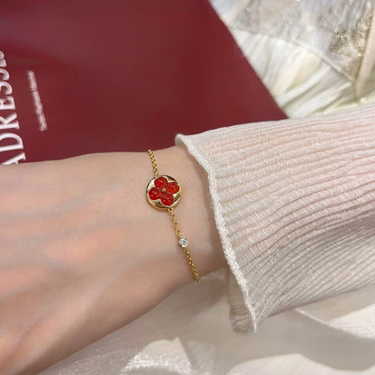 [Am jewelry]SUN PEDANT CARNELIAN BRACELET