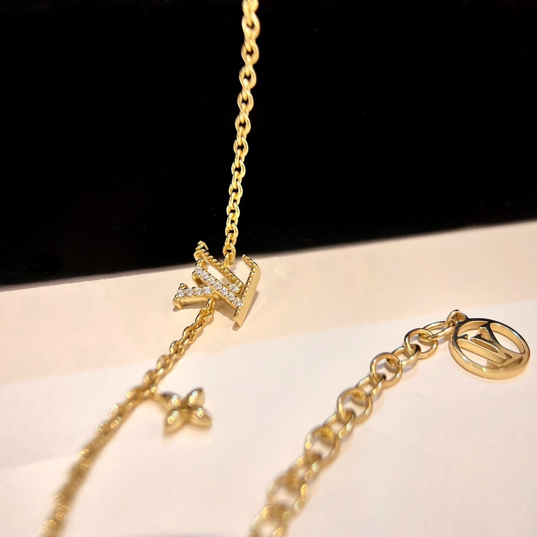 [Am jewelry]LOGO STAR MOTIF GOLD BRACELET