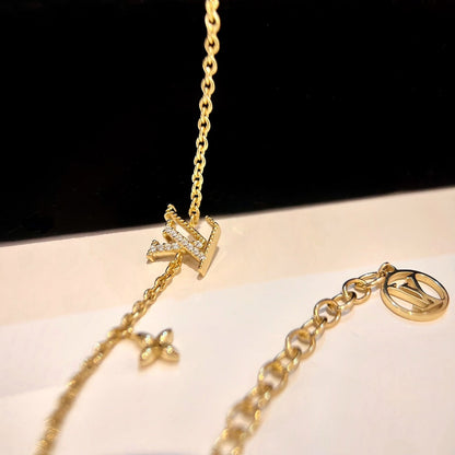 [Am jewelry]LOGO STAR MOTIF GOLD BRACELET