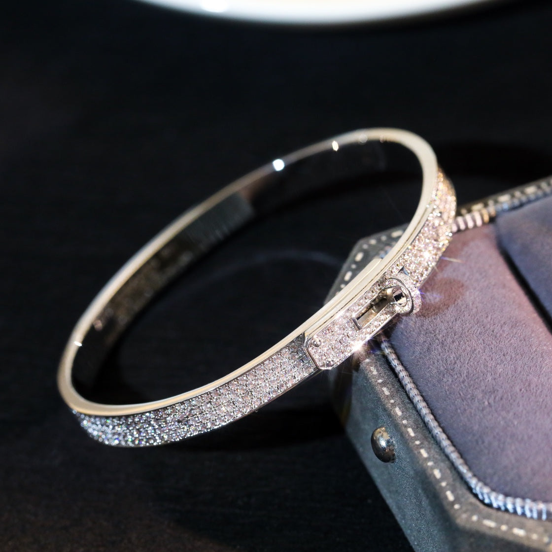 [Am jewelry]KELLY BRACELET DIAMOND PAVED