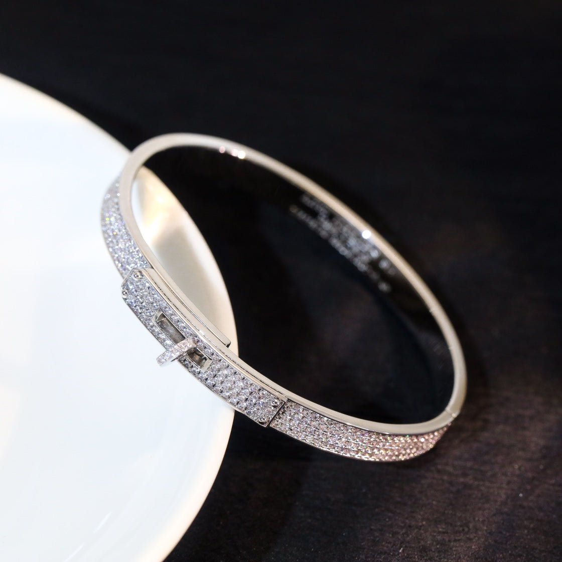 [Am jewelry]KELLY BRACELET DIAMOND PAVED