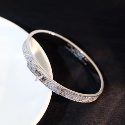 [Am jewelry]KELLY BRACELET DIAMOND PAVED