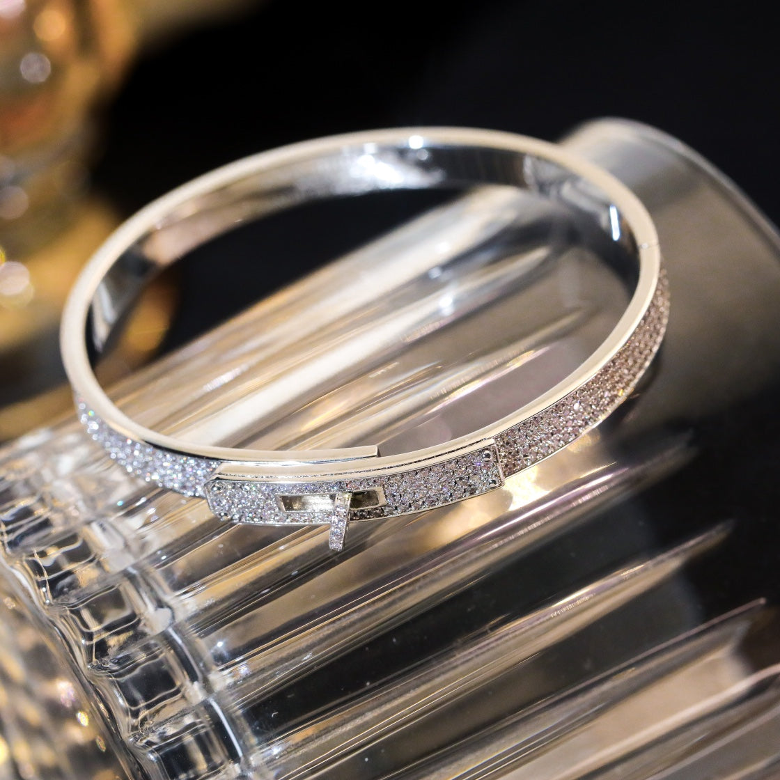 [Am jewelry]KELLY BRACELET DIAMOND PAVED