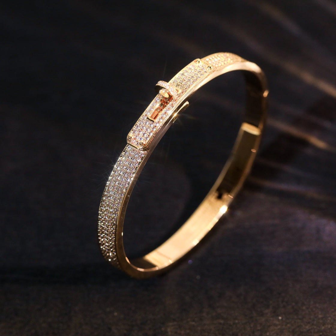 [Am jewelry]KELLY BRACELET DIAMOND PAVED