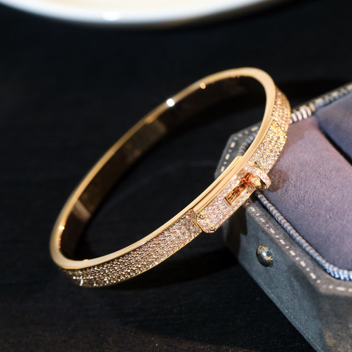 [Am jewelry]KELLY BRACELET DIAMOND PAVED