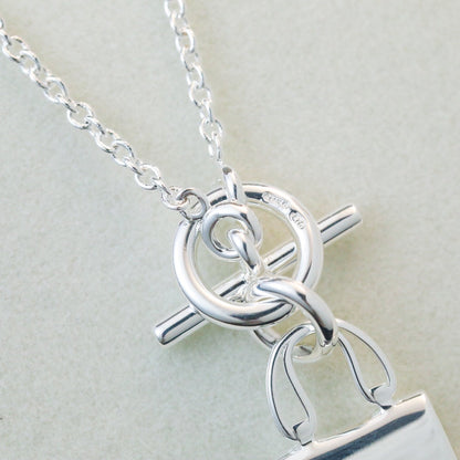 [Am jewelry]POP H PEDANT SILVER NECKLACE