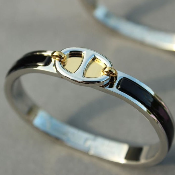 [Am jewelry]CLIC CHAINE SILVER BRACELET