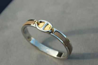 [Am jewelry]CLIC CHAINE SILVER BRACELET