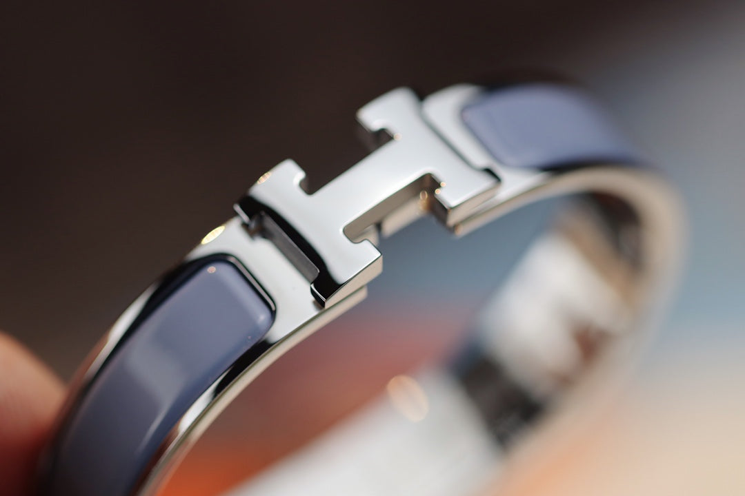 [Am jewelry]H BRACELET 12MM BLUE GRAY