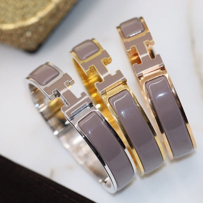 [Am jewelry]H BRACELET 12MM BROWN