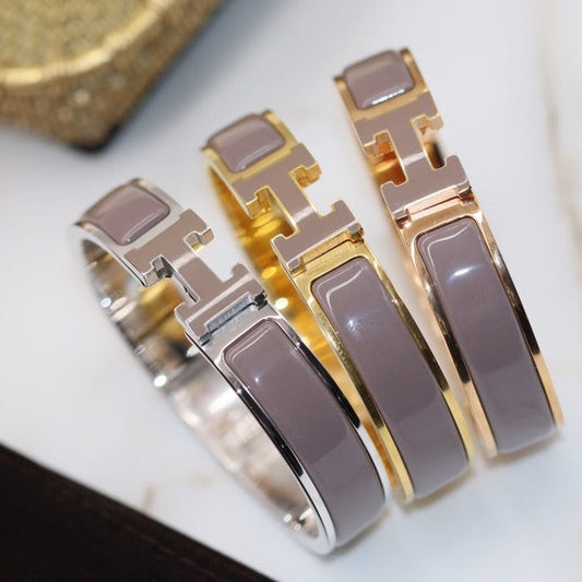 [Am jewelry]H BRACELET 12MM BROWN