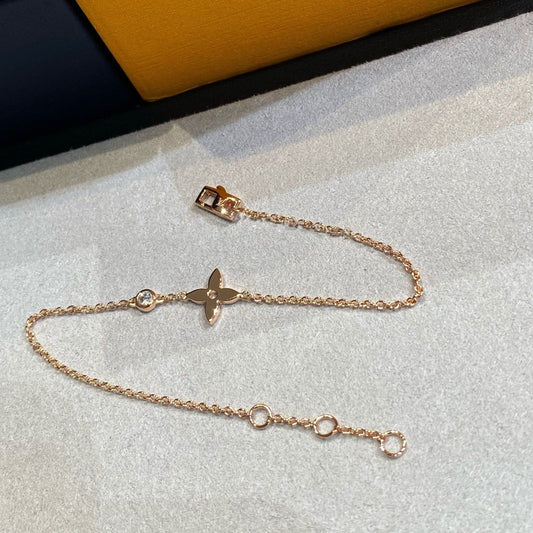 [Am jewelry]STAR DIAMOND PINK GOLD BRACELET