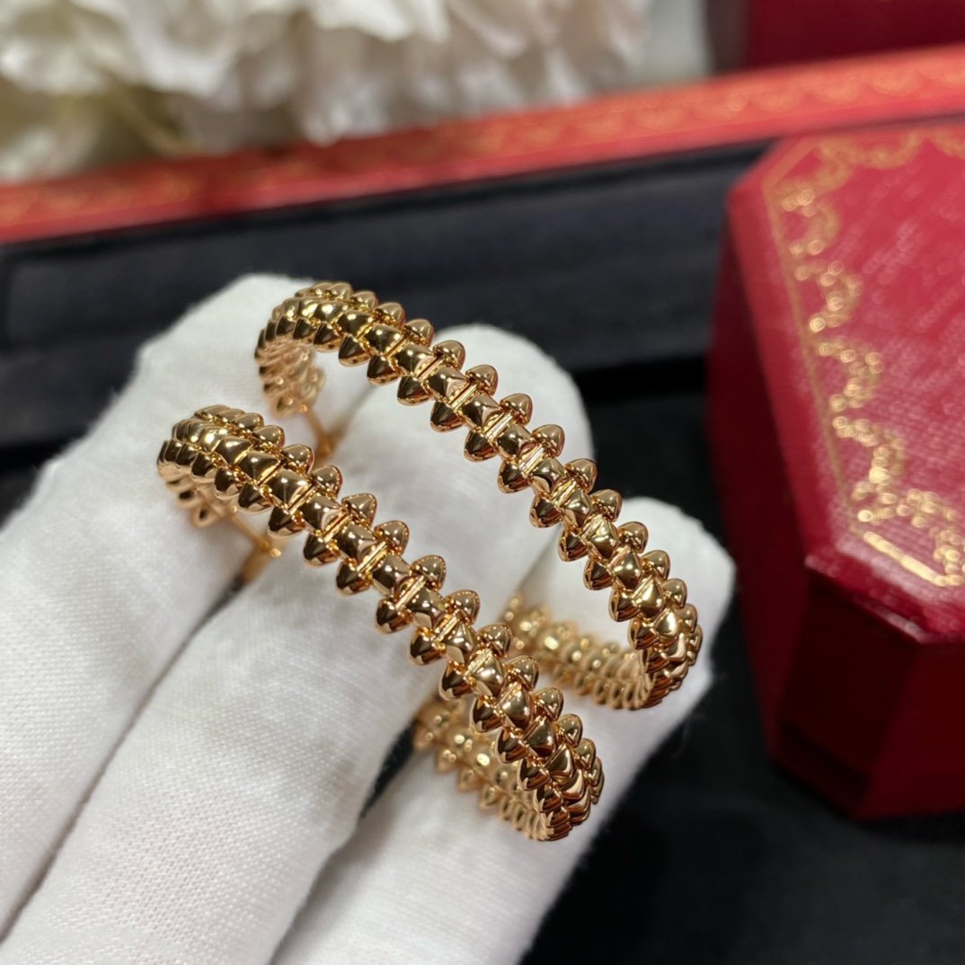 [Am jewelry]CLASH LARGE HOOP EARRINGS