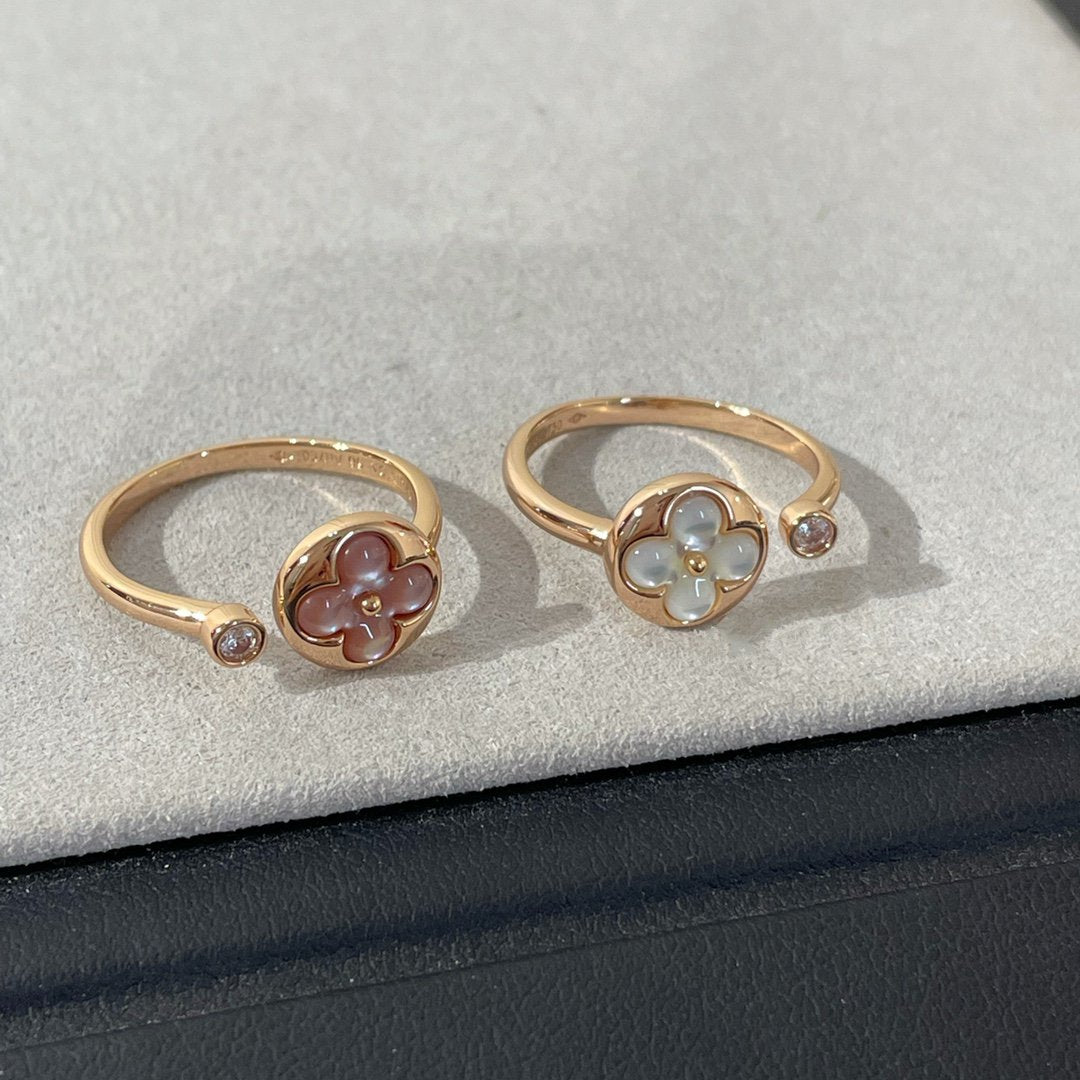 [Am jewelry]SUN 1 DIAMOND PINK MOP RING