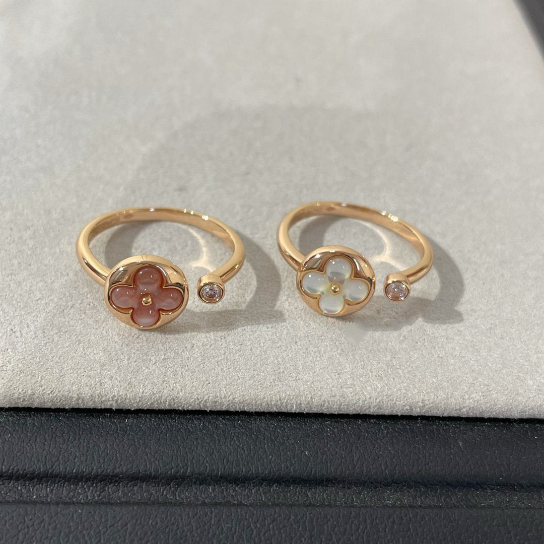 [Am jewelry]SUN 1 DIAMOND PINK MOP RING