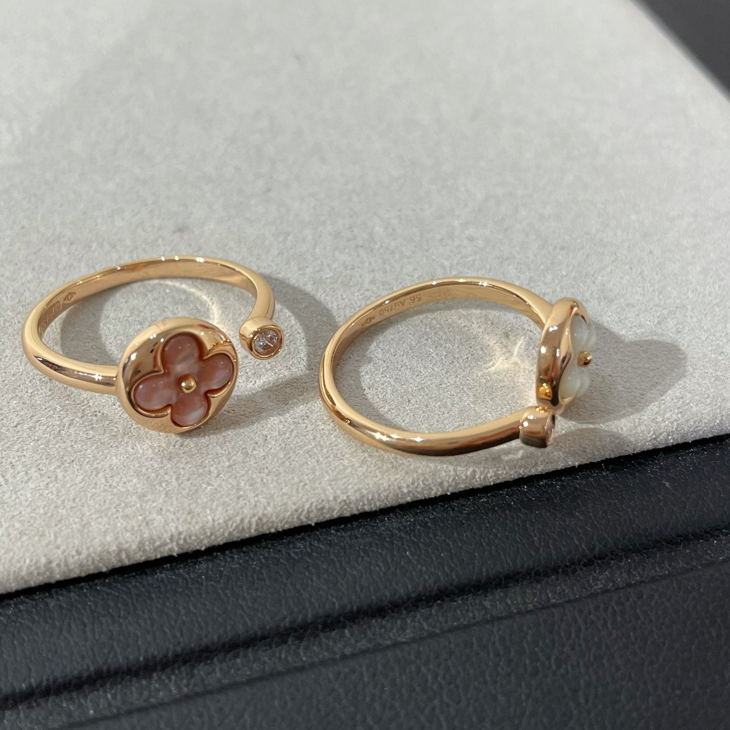 [Am jewelry]SUN 1 DIAMOND PINK MOP RING