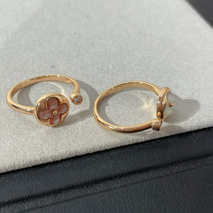 [Am jewelry]SUN 1 DIAMOND PINK MOP RING