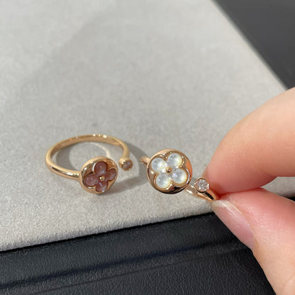 [Am jewelry]SUN 1 DIAMOND PINK MOP RING