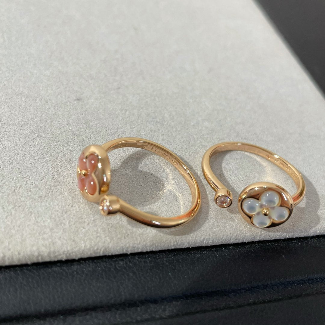 [Am jewelry]SUN 1 DIAMOND PINK MOP RING