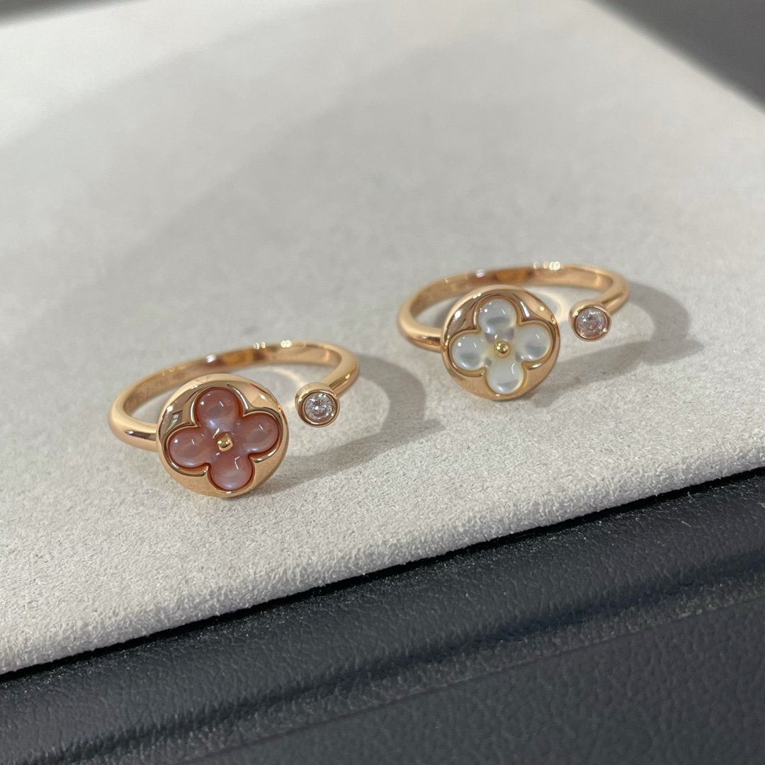 [Am jewelry]SUN 1 DIAMOND PINK MOP RING