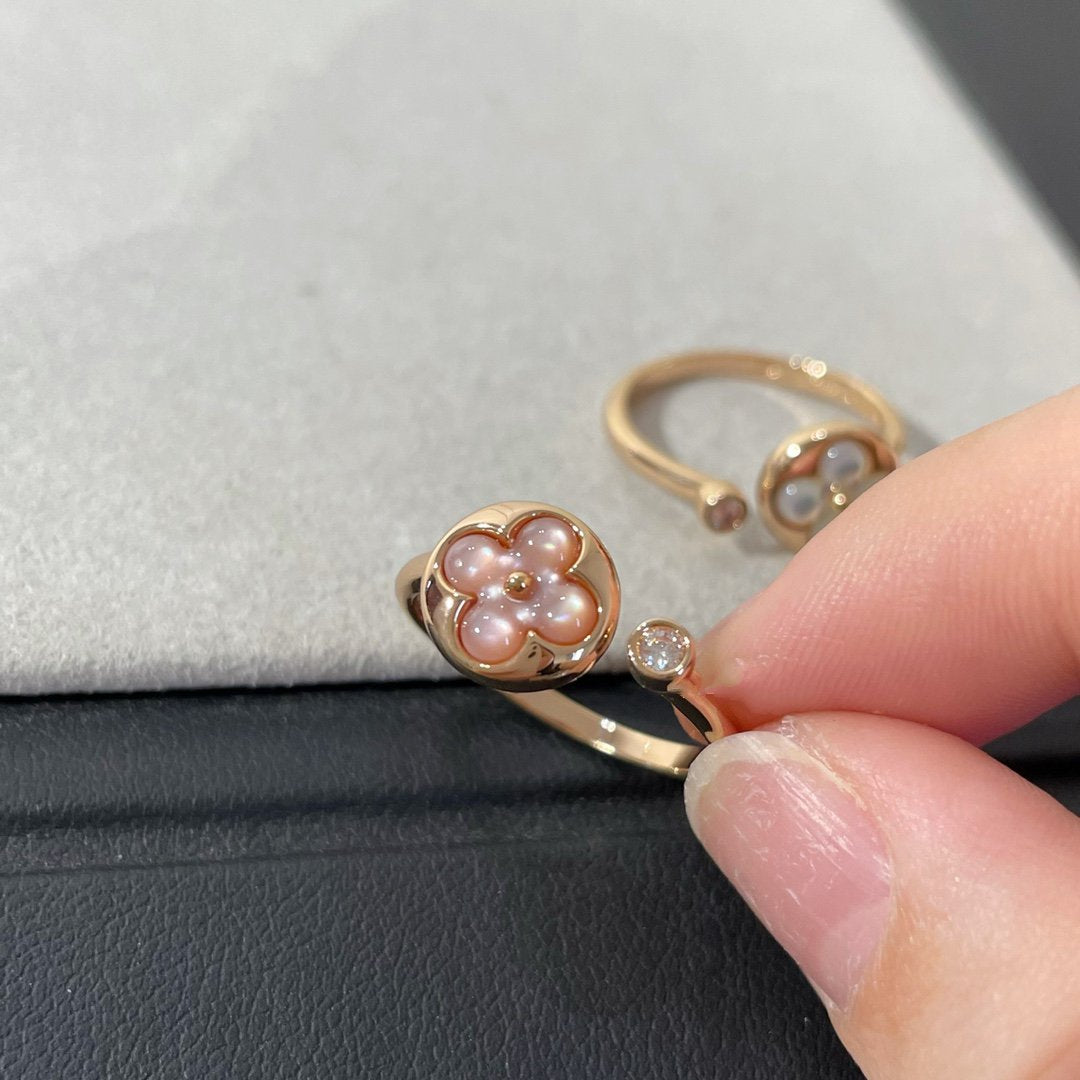 [Am jewelry]SUN 1 DIAMOND PINK MOP RING