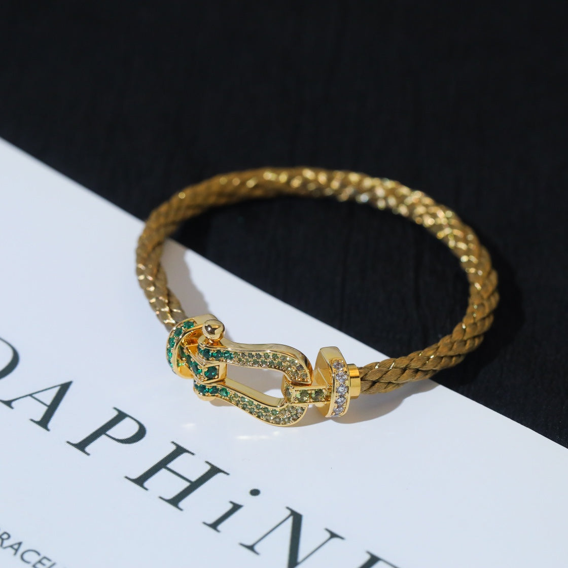 [Am jewelry]FORCE 10 GOLD GREEN DIAMOND PAVED