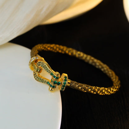 [Am jewelry]FORCE 10 GOLD GREEN DIAMOND PAVED
