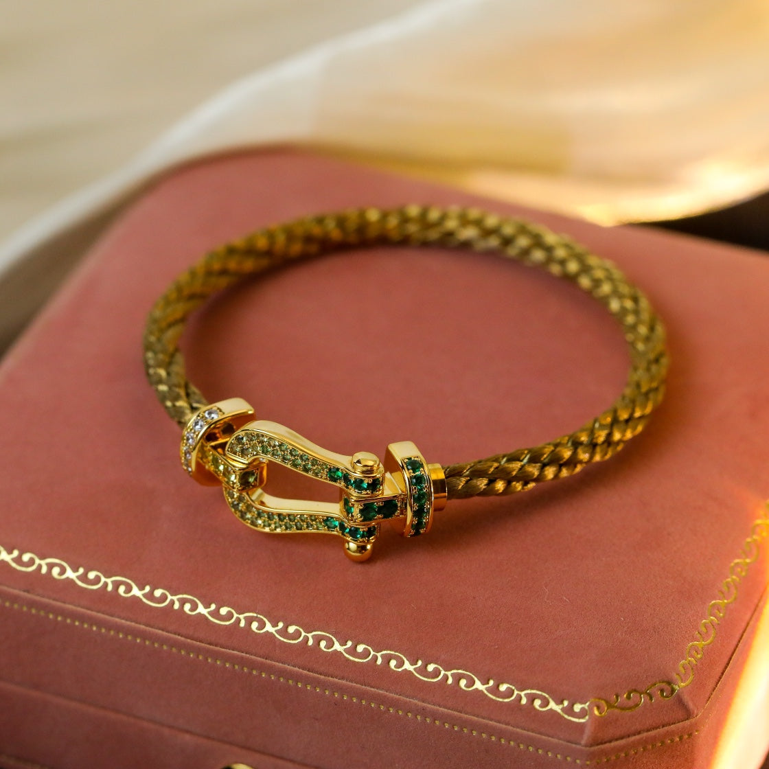 [Am jewelry]FORCE 10 GOLD GREEN DIAMOND PAVED