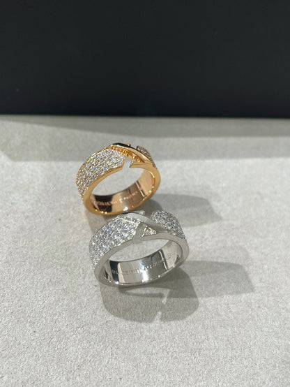 [Am jewelry]LIENS EVIDENCE  DIAMOND PAVED RING
