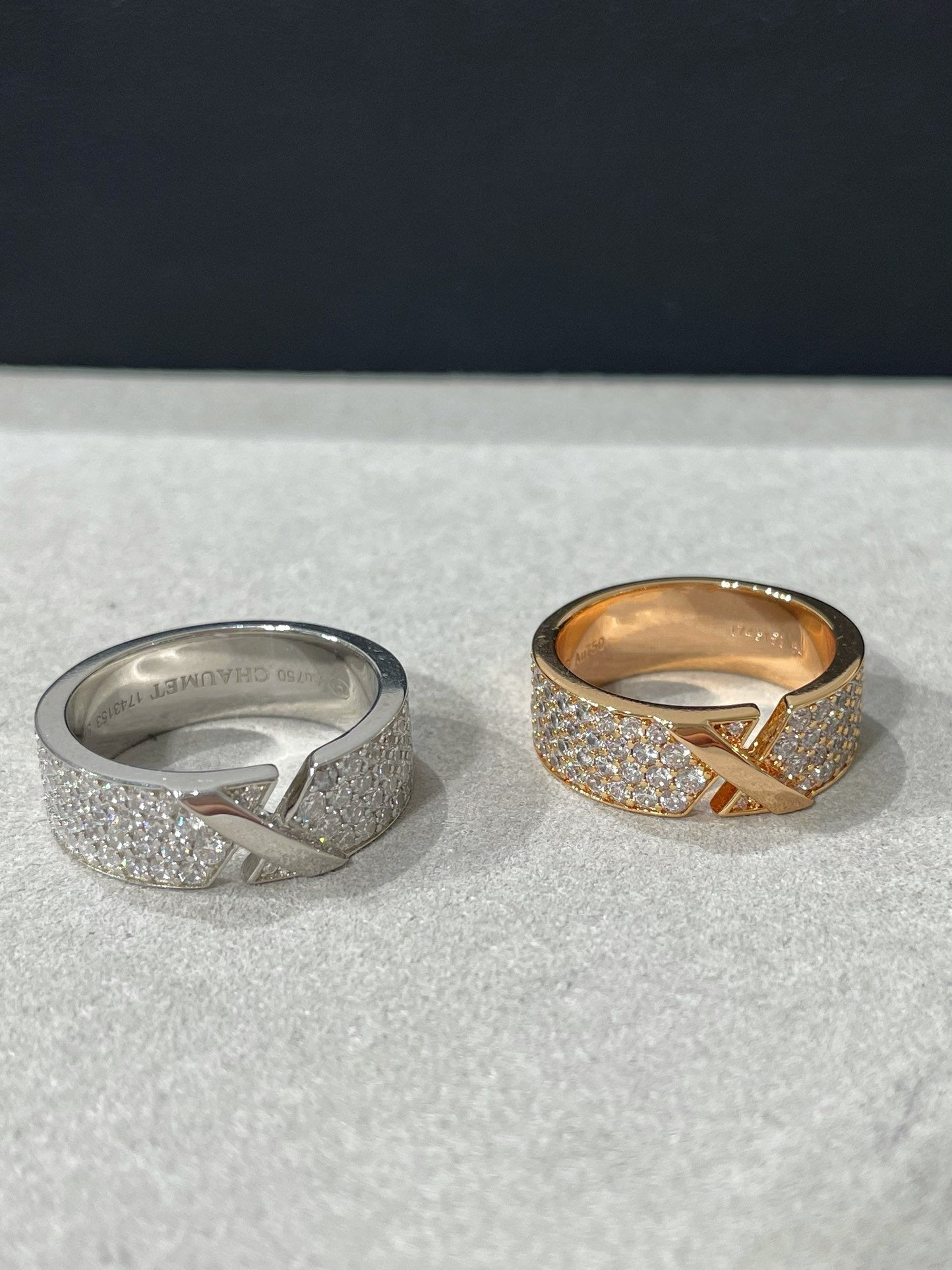 [Am jewelry]LIENS EVIDENCE  DIAMOND PAVED RING