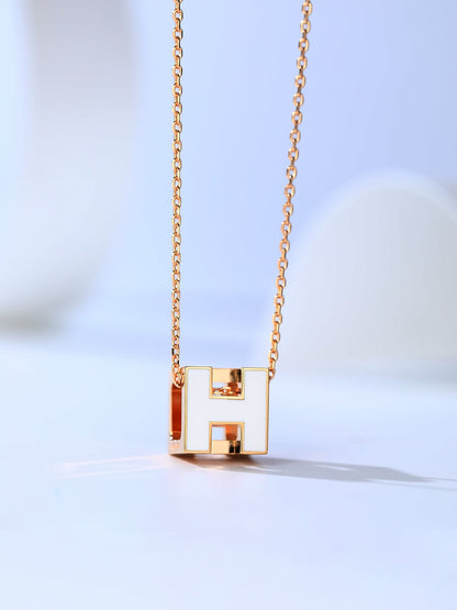 [Am jewelry]H CAGE PINK GOLD NECKLACE