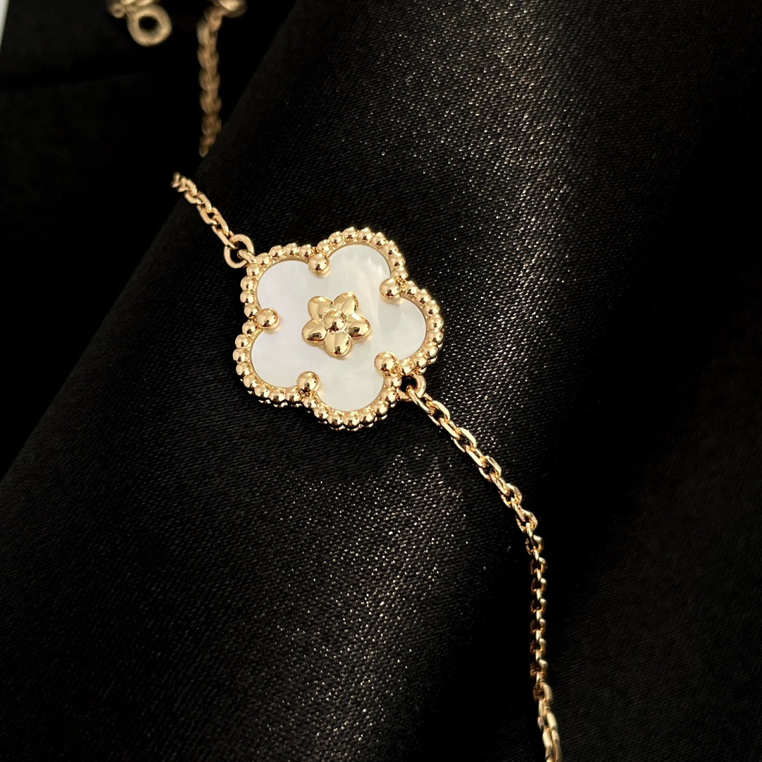 [Am jewelry]LUCKY SPRING ROSE GOLD MOP BRACELET
